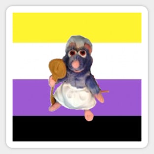 ratatouille nonbinary rights Sticker